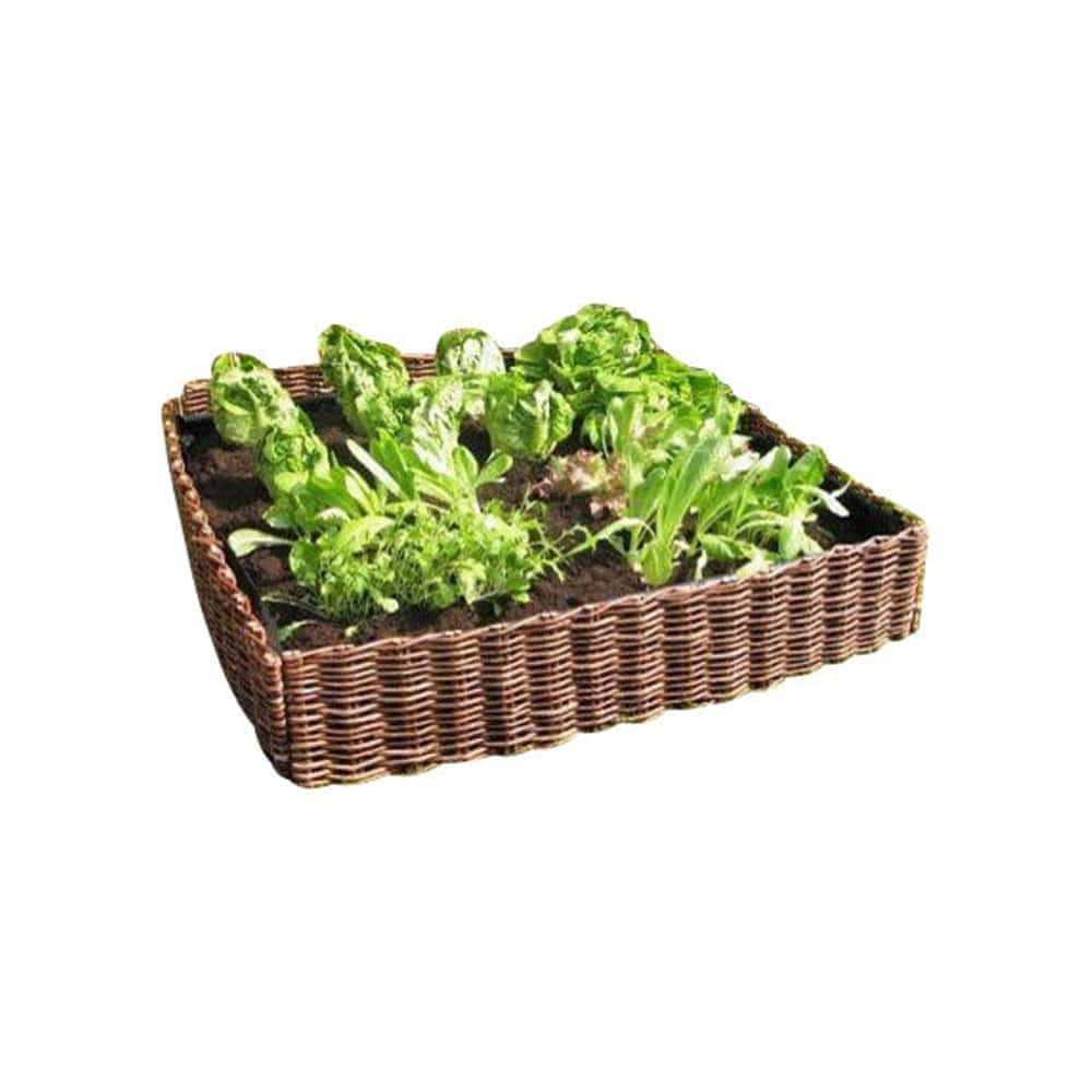 MGP 144 in. L 48 in. W 12 in. H Standard Woven Willow Raised Garden Bed (4-Pieces) WRB-412R