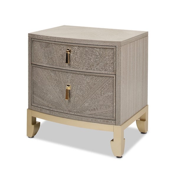 Jennifer Taylor Home Vegas 2-Drawer Storage End Table