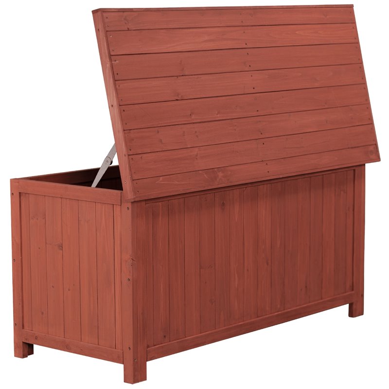 Leisure Season Deck Storage Box, Medium Brown