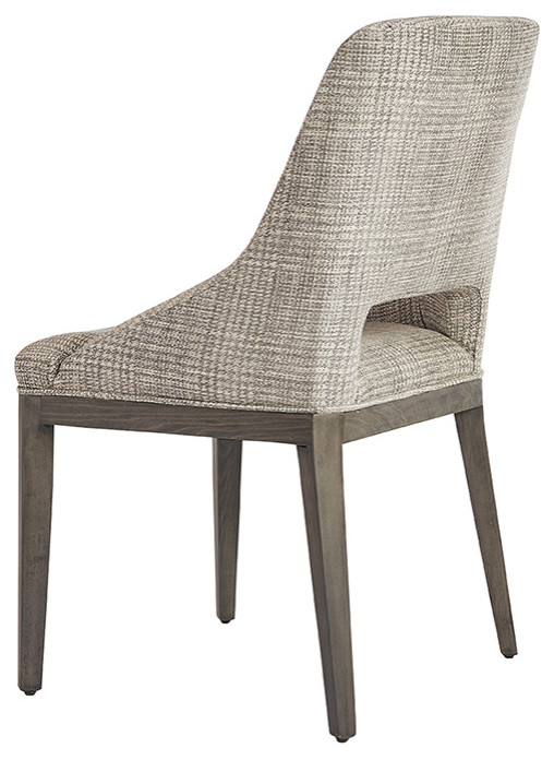 Estrada Dining Chair Light Grey Oak Naya Check Light Grey  Grey   Transitional   Dining Chairs   by Sunpan Modern Home  Houzz