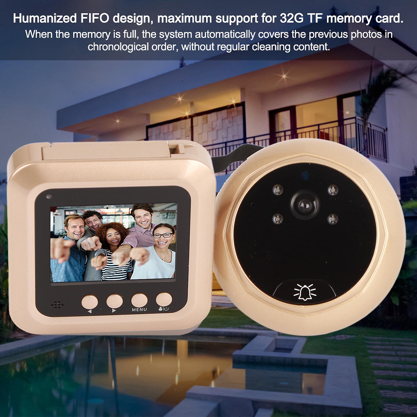 2.4inches 1080p Intelligent Electric Door Bell Tft Digital Peephole Security Camera Viewer