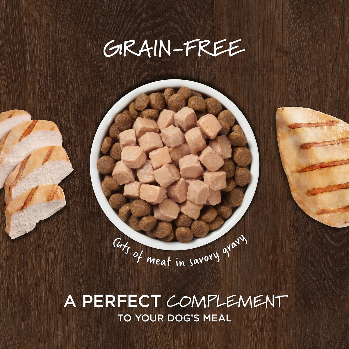 Instinct Healthy Cravings Grain-Free Cuts and Gravy Real Chicken Recipe Wet Dog Food Topper