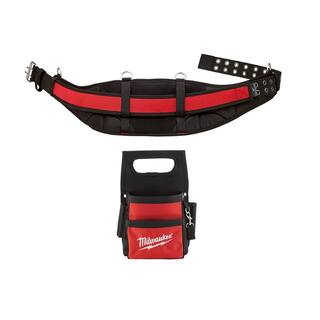 MW Padded Work Belt with 11 in. Compact Electricians Pouch (2-Piece) 48-22-8140-48-22-8111