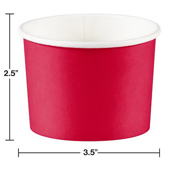 Creative Converting 349808 Classic Red Treat Cups