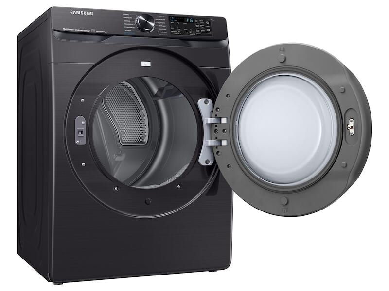 Samsung DVE50A8500V 7.5 Cu. Ft. Smart Electric Dryer With Steam Sanitize+ In Brushed Black