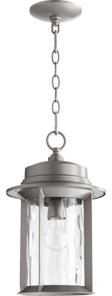 Quorum Charter 1 LT Pendant 7247 9 3   Graphite   Transitional   Outdoor Hanging Lights   by Better Living Store  Houzz