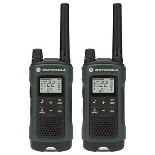 MOTOROLA Talkabout T465 FRSGMRS 2-Way Radios with 35 Mile Range and NOAA Notifications in Green T465