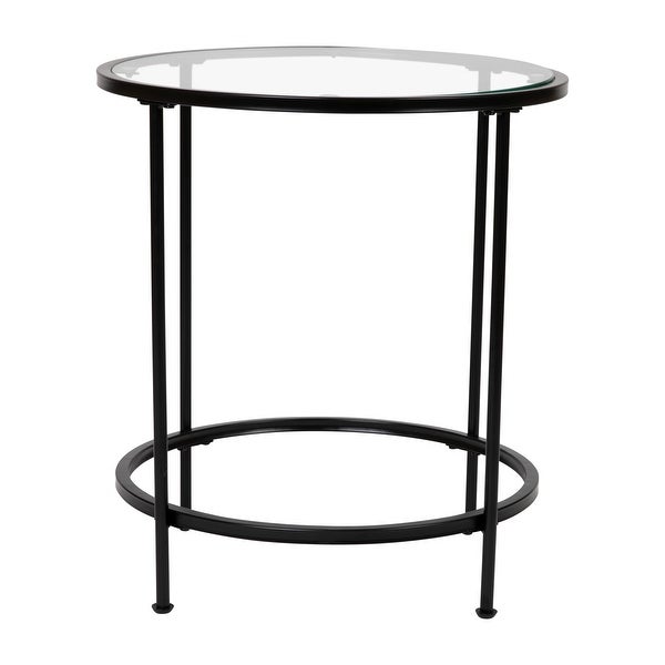 Signature Design by Ashley Coylin End Table - Tempered Glass Table