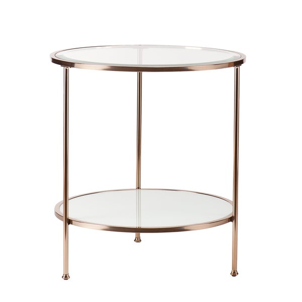 SEI Furniture Grant Gold Copper Side Table