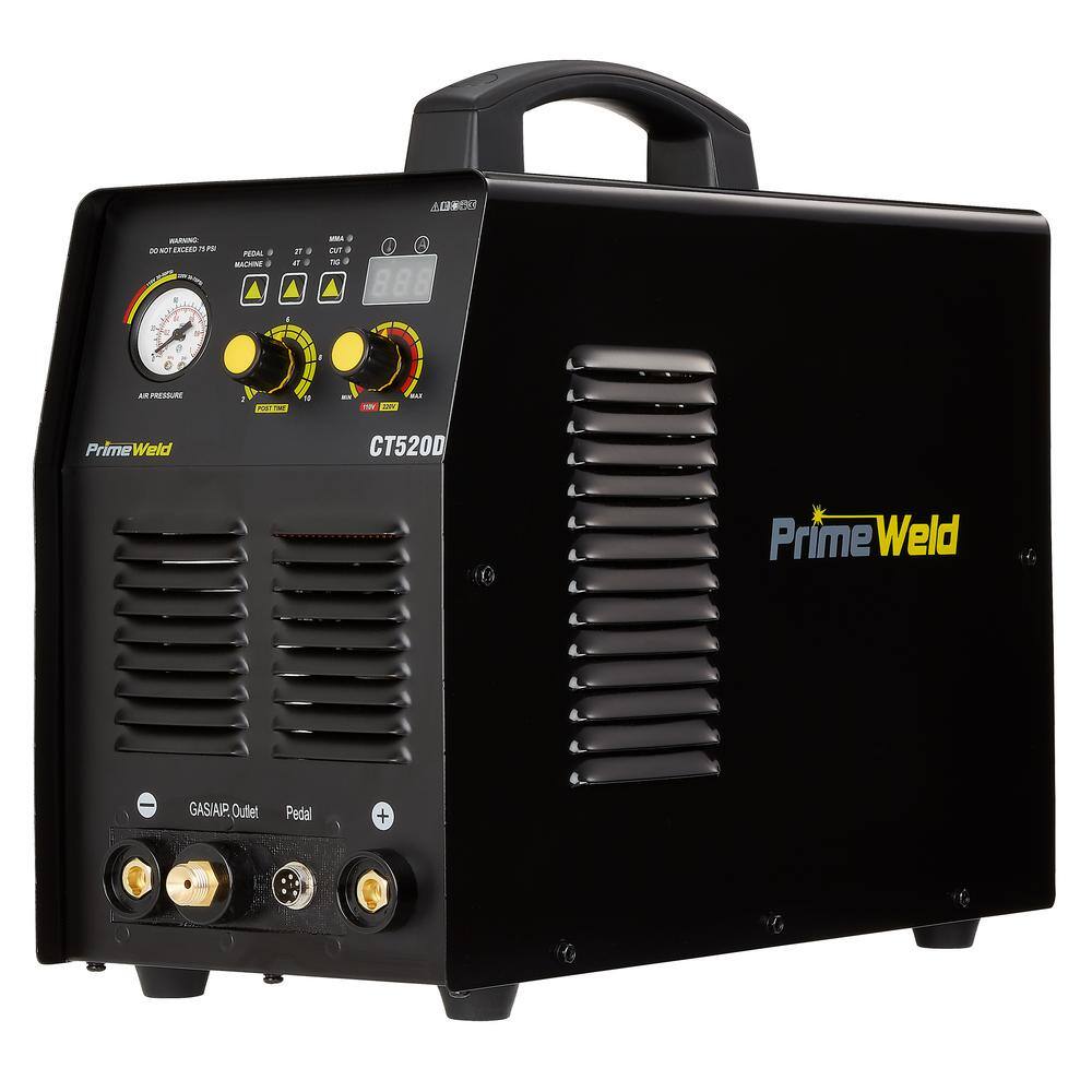 PrimeWeld 50 Amp Plasma Cutter 200A TIGStick Welder Combo Machine 12 in. Clean Cut 110220-Volt CT520D CT520D