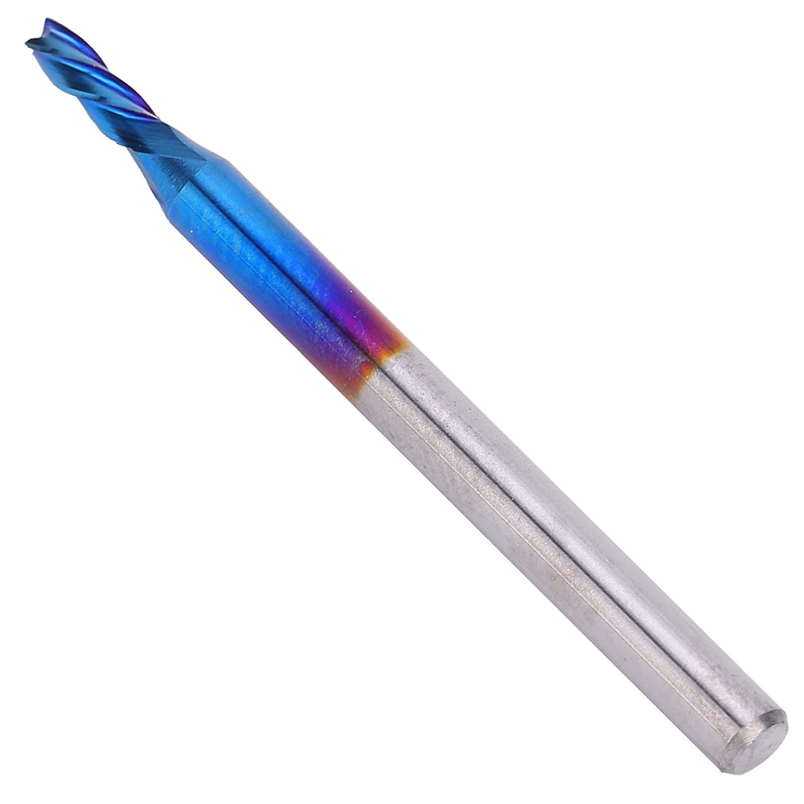 4flute End Mill Tungsten Steel Nanoblue Coating Cnc Straight Handle Milling Cutter3.175 X 2 X 5