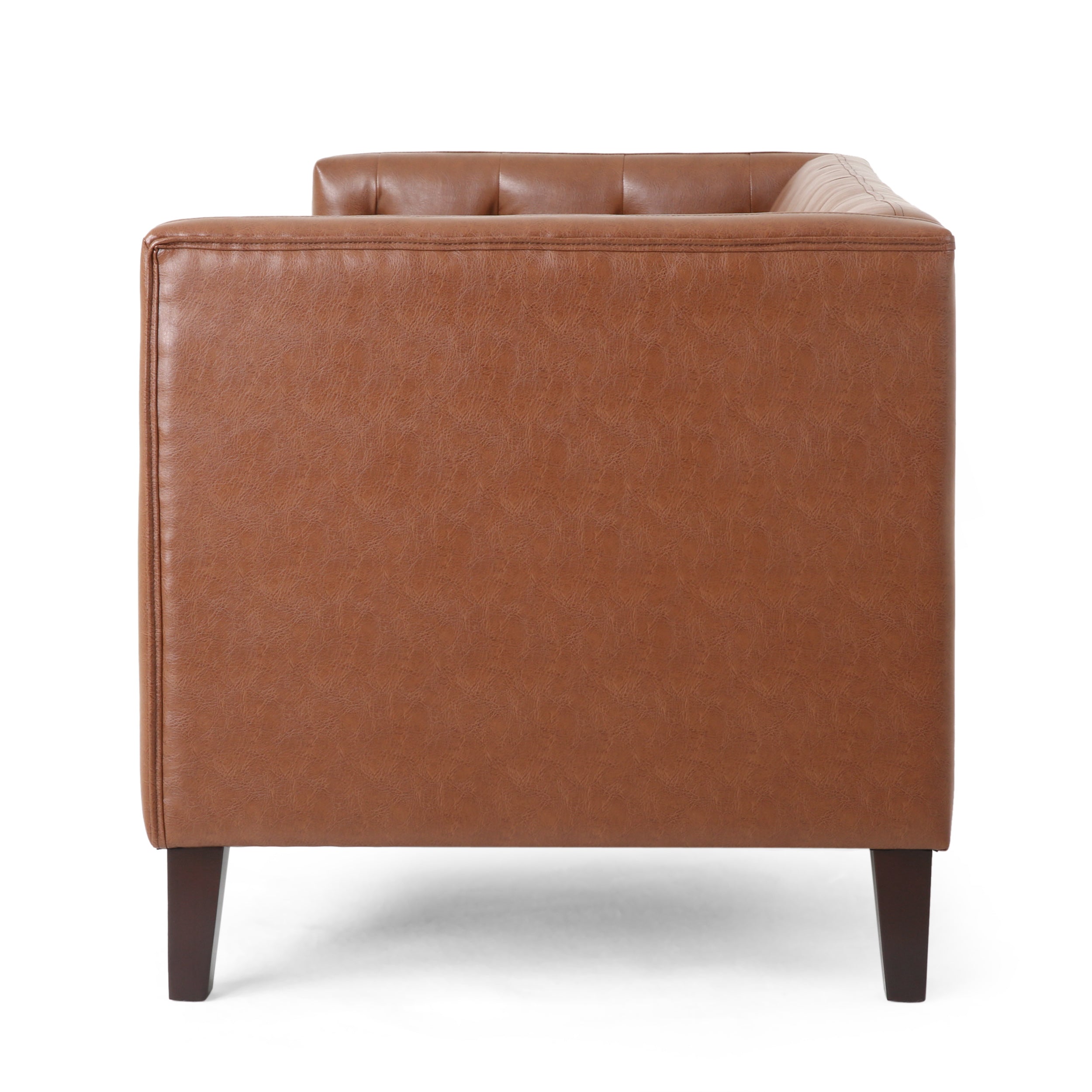 Drache Contemporary Upholstered Tufted Loveseat