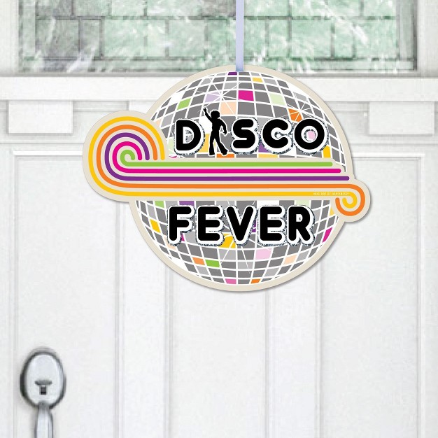 Big Dot Of Happiness 70 x27 s Disco Hanging Porch 1970s Disco Fever Party Outdoor Decorations Front Door Decor 1 Piece Sign