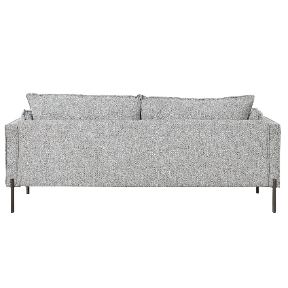 3 Seat Linen Fabric Upholstered Couch Sofa