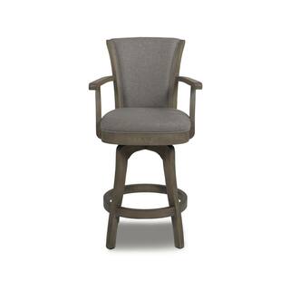 Jennifer Taylor Williams 26 in. Swivel Counter Height Bar Stool Heathered Grey 81041-MLH