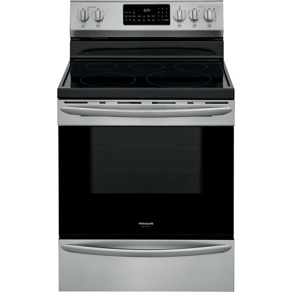 Frigidaire Gallery 30-inch Freestanding Electric Range with Air Fry Technology GCRE306CAF