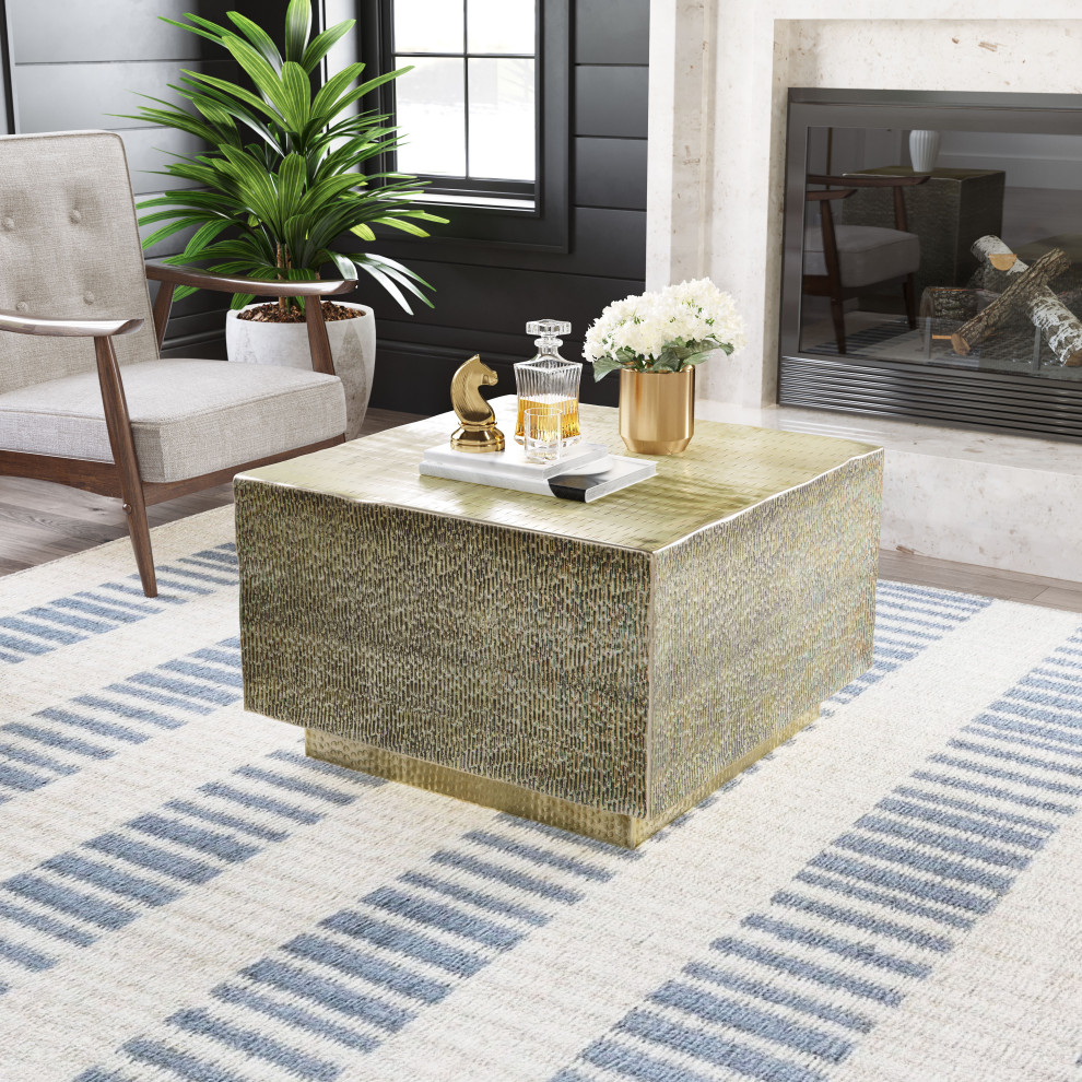 Mono Coffee Table Gold   Contemporary   Coffee Tables   by GwG Outlet  Houzz