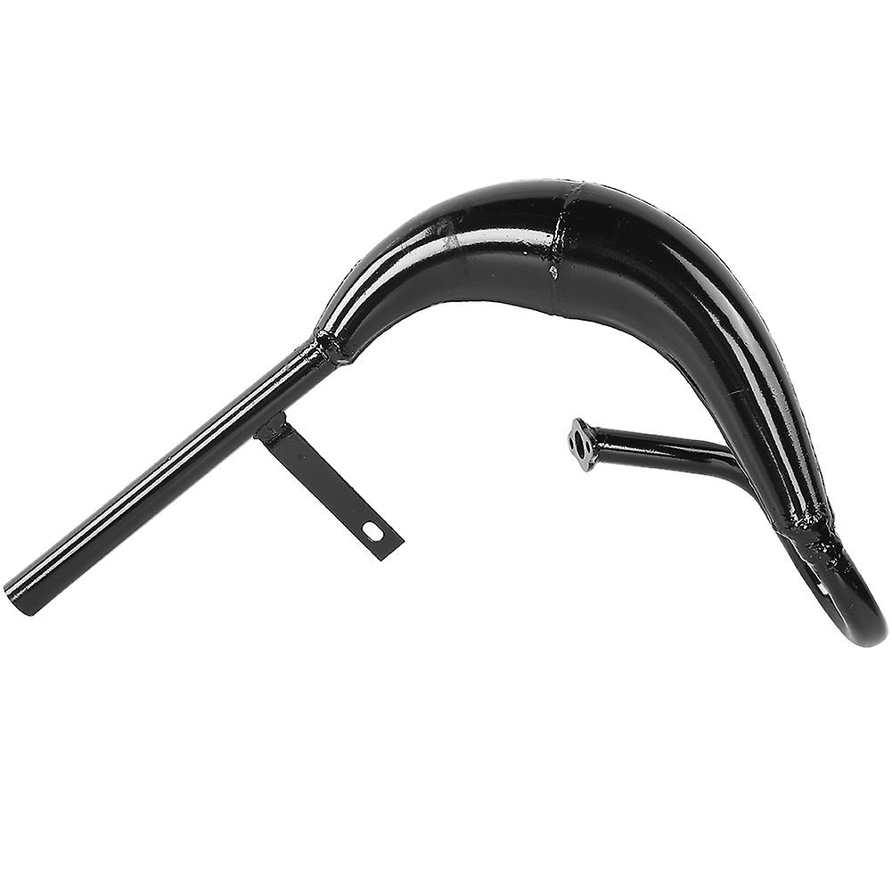 Stainless Steel Muffler Exhaust Pipe Accessory For 50cc 60cc 80cc Two-stroke Engine(black )