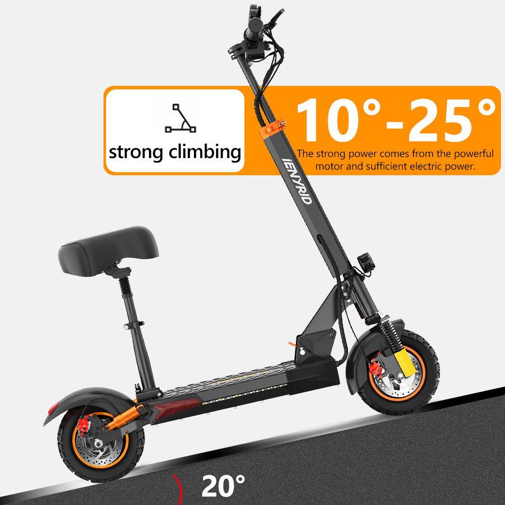 Wildaven Folding Adults Electric Scooter with 48V 800W Motor 10AH Lithium Battery Disc Brake and Shock Absorption IE-M4PROS-VN29