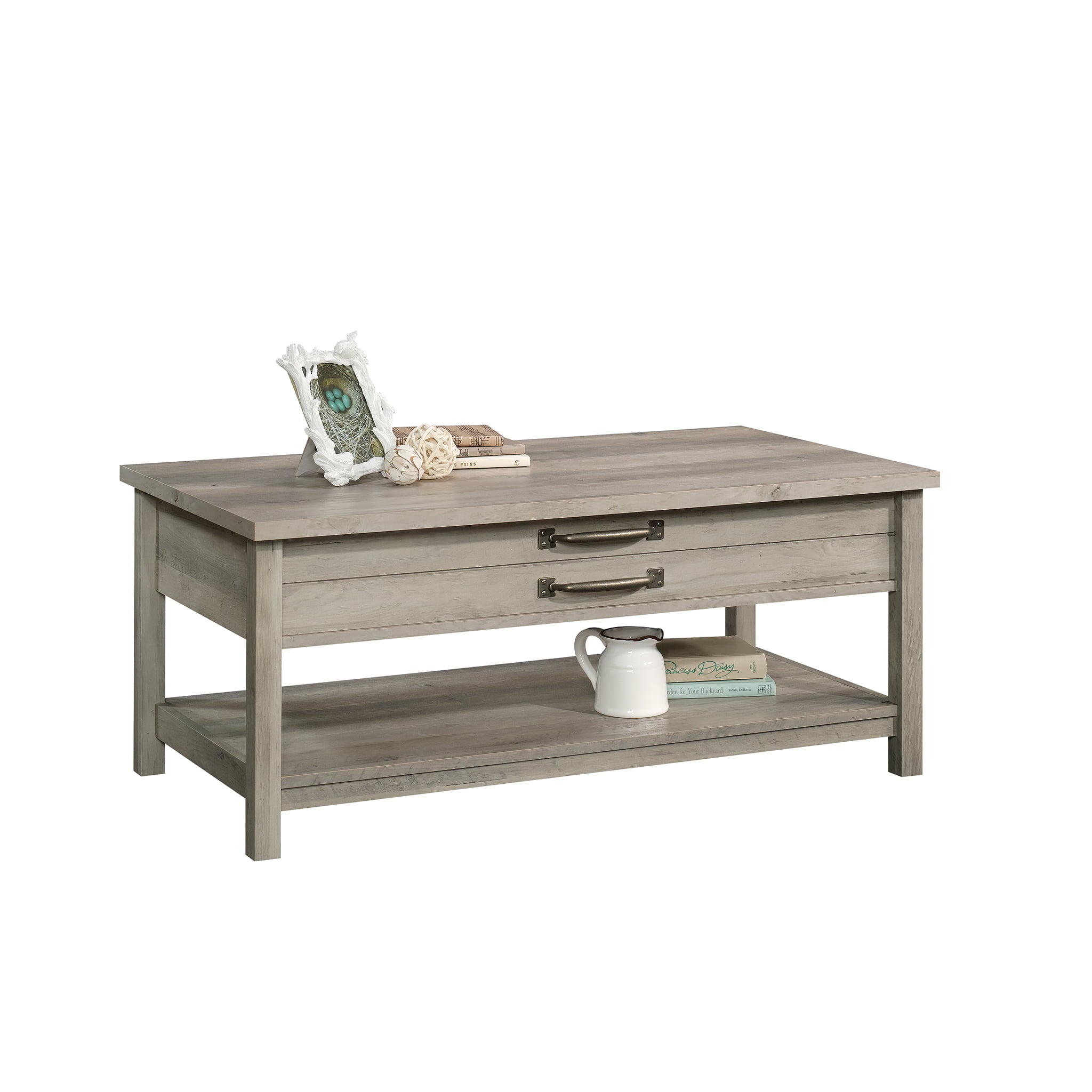 Better Homes & Gardens Modern Farmhouse Rectangle Lift-Top Coffee Table, Rustic Gray finish