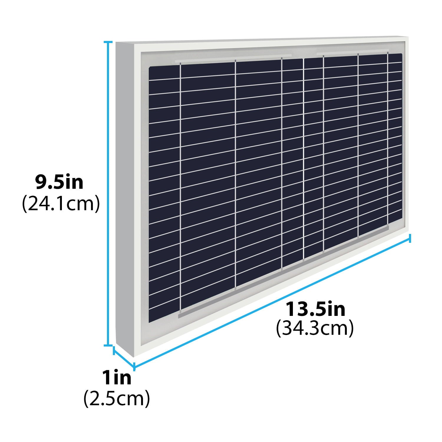 10 Watt Polycrystalline Solar Panel Charger for Golf Cart