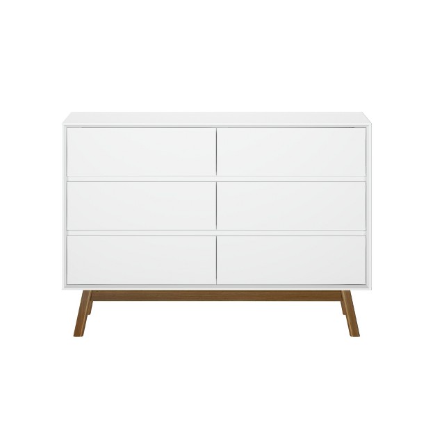 Max amp Lily Mid century Modern 6 drawer Dresser