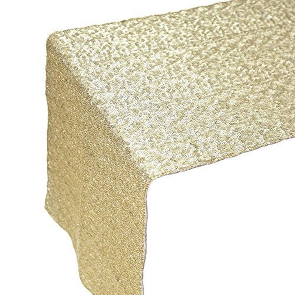 Sequin Table Runners CHAMPAGNE GOLD 12 X 108 Inch Glitter