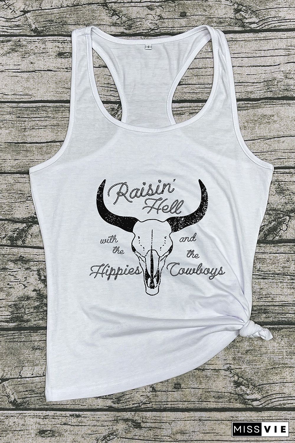 Raising hell with the hippies and the cowboys Tank Top Wholesale