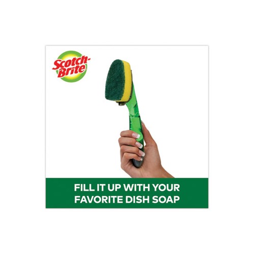 Scotchbrite Refill Sponge Heads for HeavyDuty Dishwand  MMM4817RSC