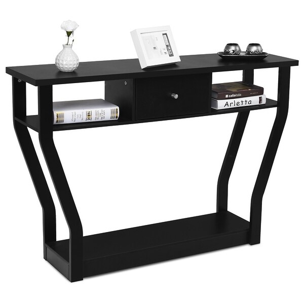 Console Table Modern Easy Assembly Entryway Table