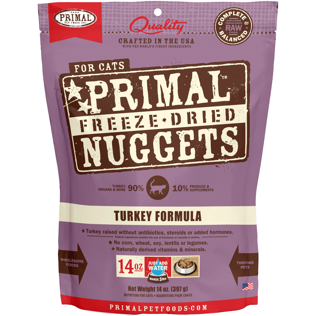 Primal Freeze-Dried Turkey Formula Cat Food - 14oz