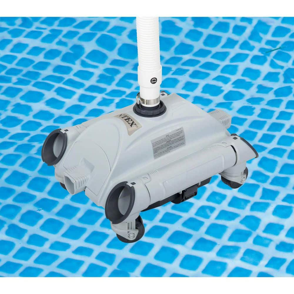 Intex 24 ft. x 12 ft. x 52 in. Ultra XTR Rectangular Pool, Filter, Vacuum, and Skimmer 26363EH + 28001E + 28000E