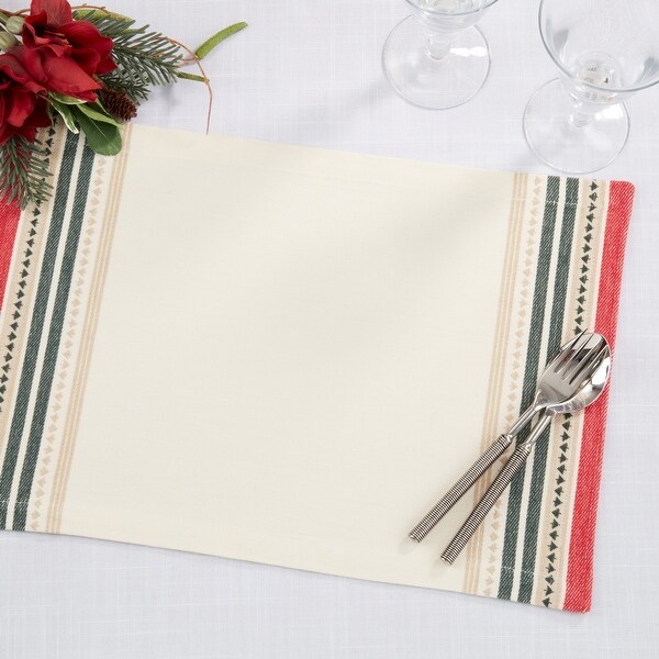 Merry Pines Dobby Placemat (Set of 4)