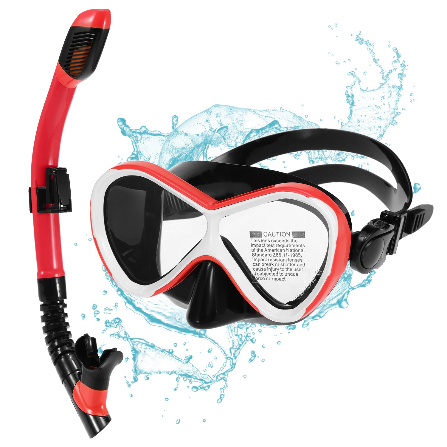 Kids Professional Swimming Goggles with Dry Snorkel Tube Set -fog Goggles for Snorkel