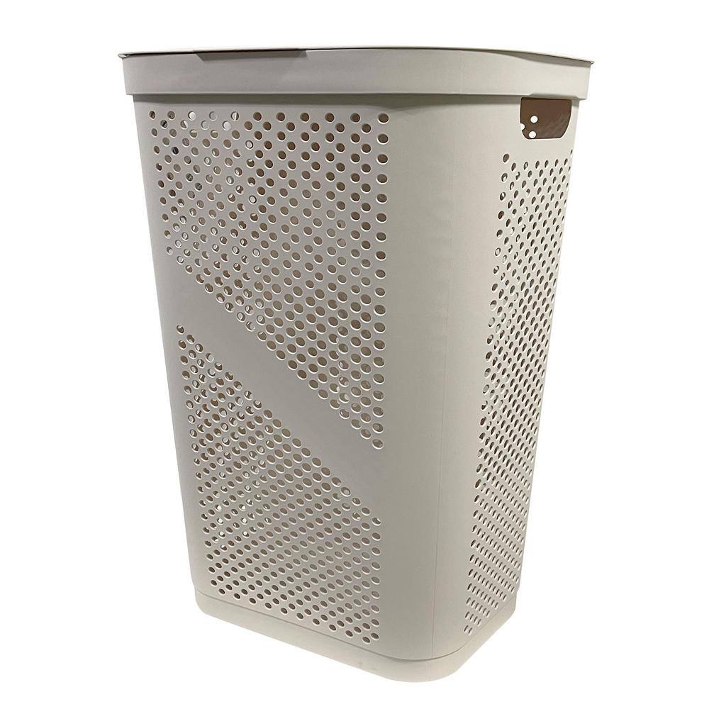 Modern Homes 60 L Laundry Hamper Ivory 67534