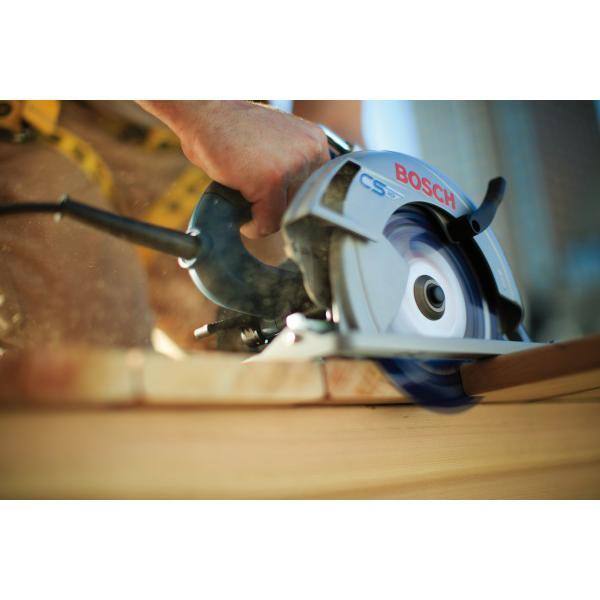 Bosch 15 Amp 7-14 in. Corded Circular Saw with 24-Tooth Carbide Blade and Carrying Bag CS10