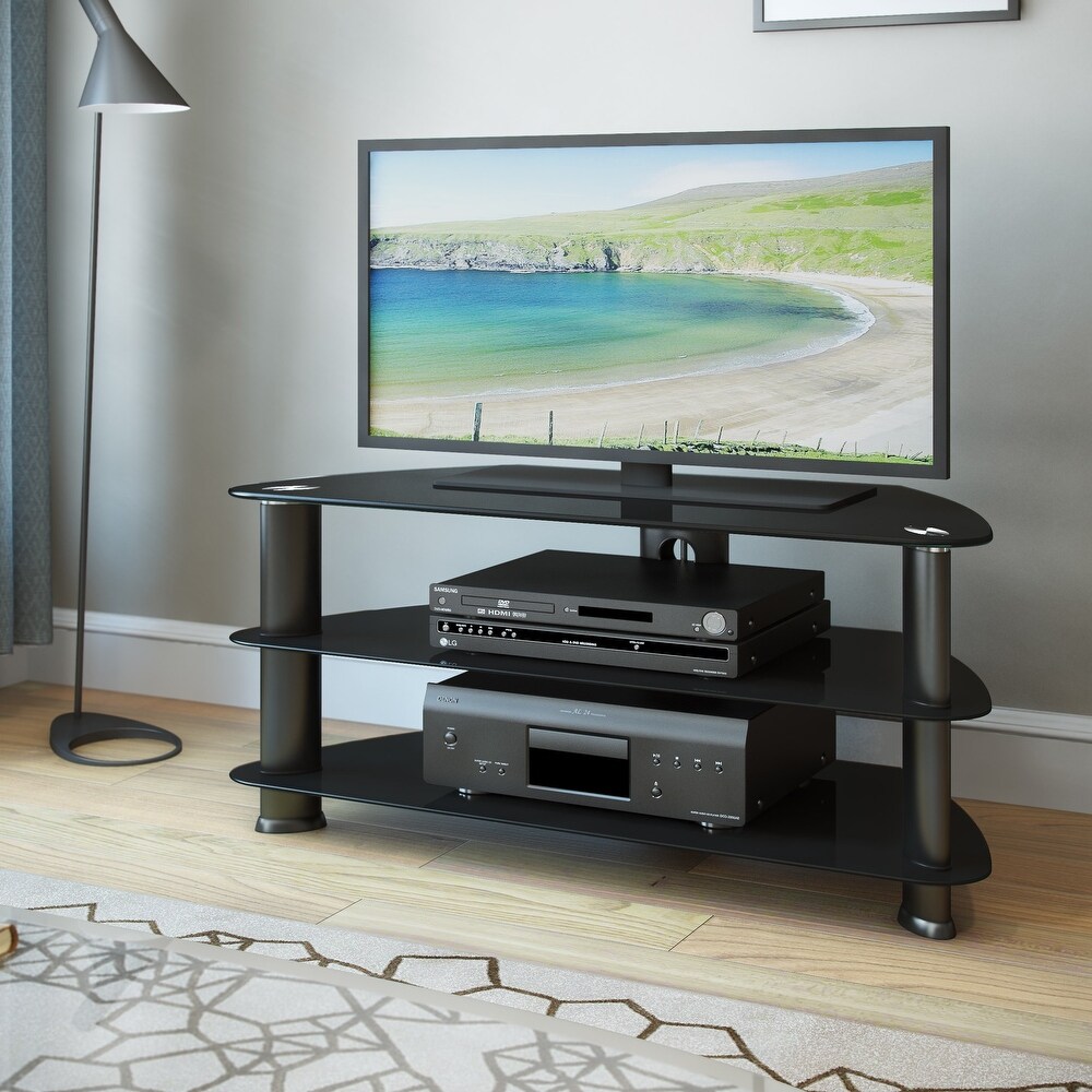 Laguna Black Glass TV Stand  for up to 48\