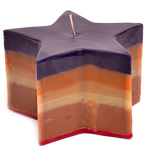 Keystone Candle LayStar Colored Layered Star Candl...