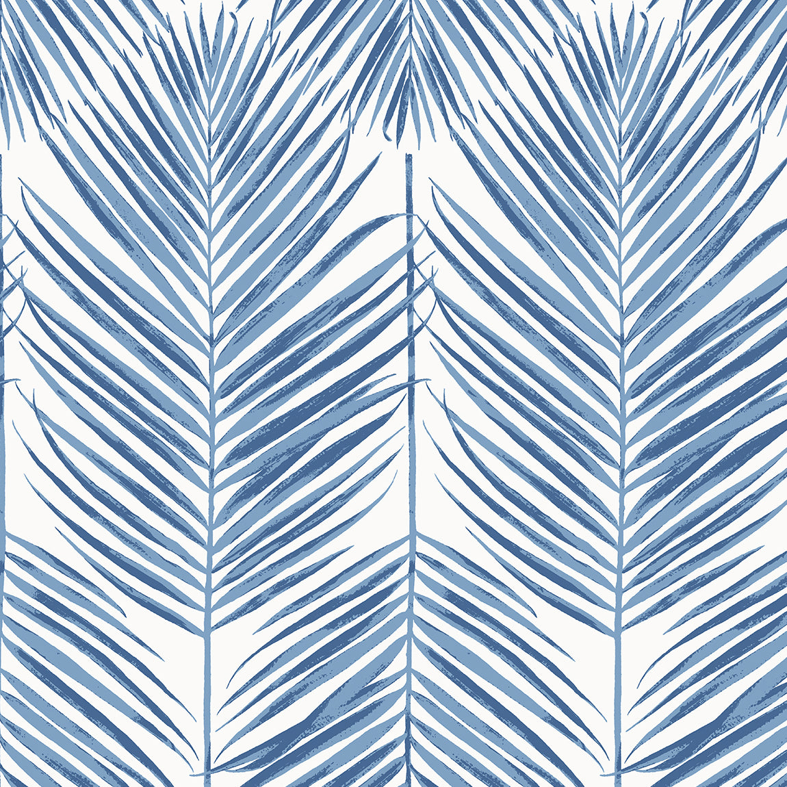 Marina Palm Wallpaper in Coastal Blue from Etten Gallerie Collection