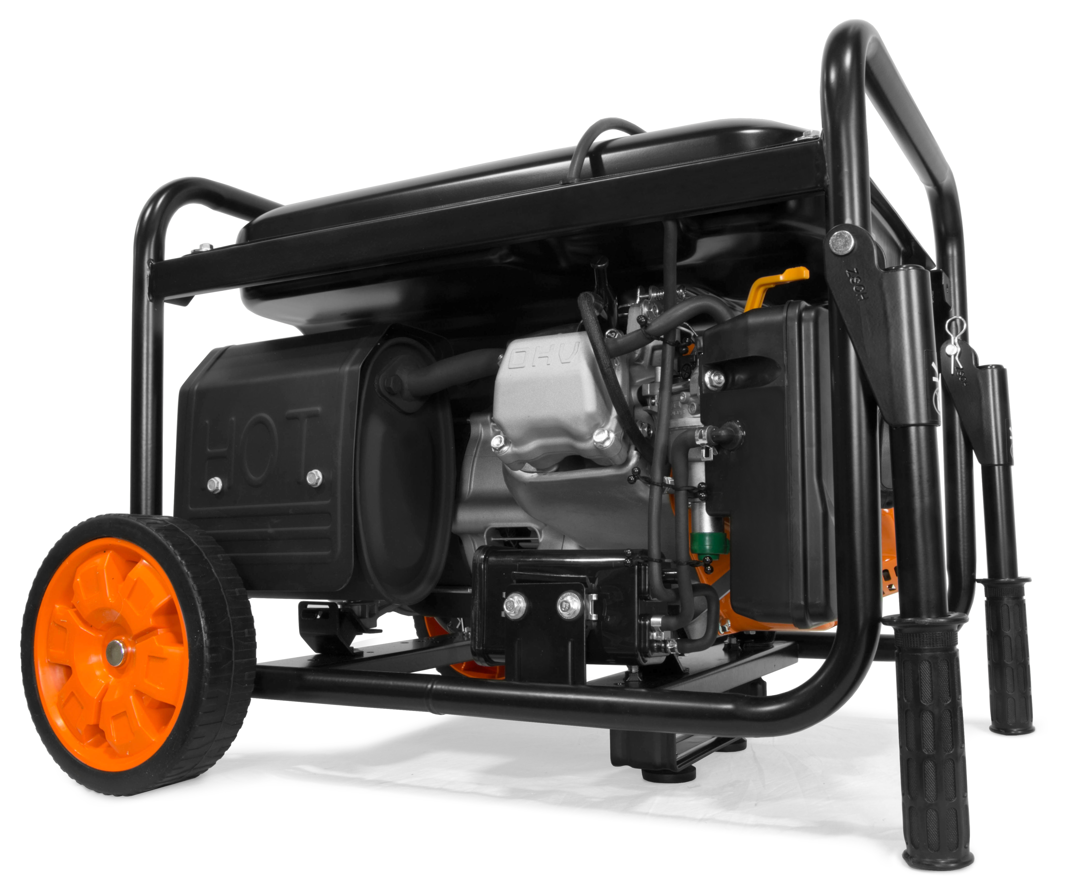 WEN 6000-Watt RV-Ready Portable Generator with Wheel Kit， CARB Compliant