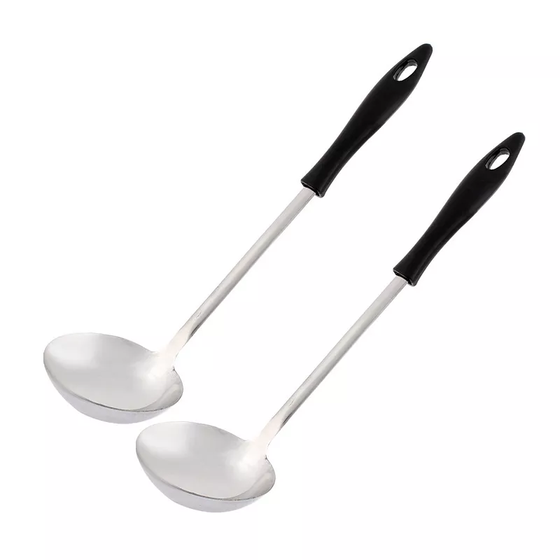 Kitchen Stainless Steel Gravy Stew Soup Spoon Ladle 2pcs