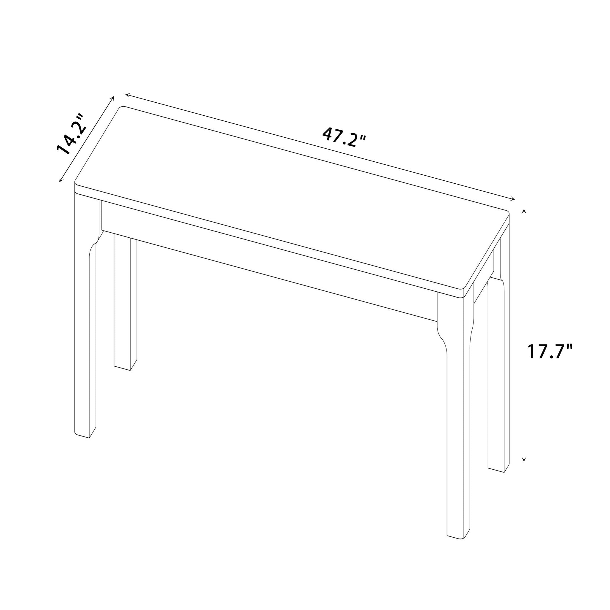 Bed End Bench, Living Room Entrance Bench, Bedroom Seat Dining Table Chair, Bedroom, Living Room, Kitchen Wooden Bench (White)