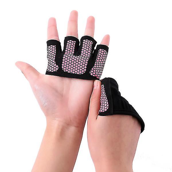 1 Pair Gym Gloves Non Slip Half Finger Gloves Fitness Weightlifting Sports Palm Protector