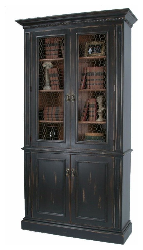 Regency Library   Farmhouse   Bookcases   by Nook  ampCottage  Houzz