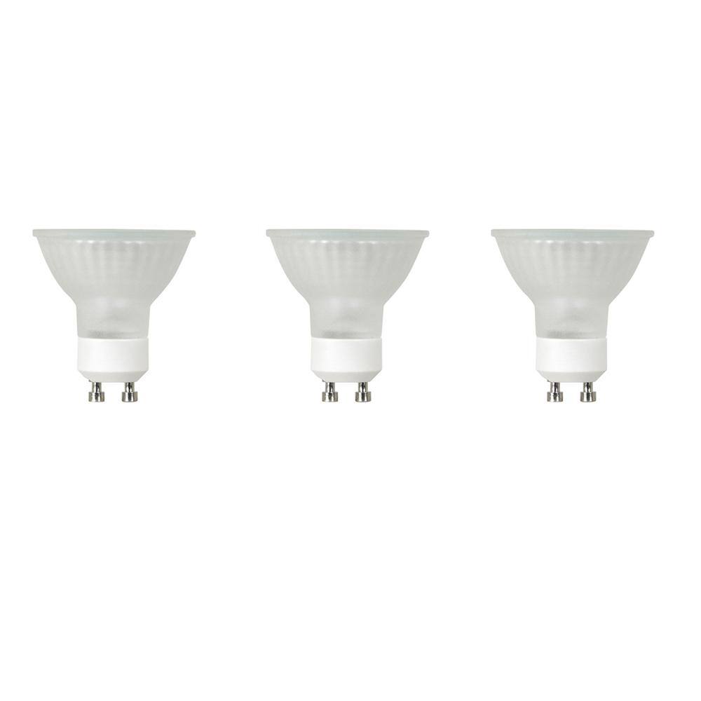 Feit Electric 35-Watt Bright White (2700K) MR16 GU10 Bi-pin Base Dimmable Halogen Light Bulb (3-Pack) BPQ35MR16IFGU103HDRP