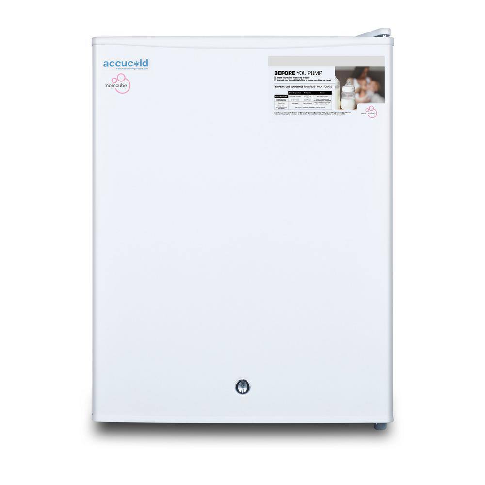 Summit Appliance MOMCUBE 1.8 cu. ft. Breast Milk Upright Freezer in White FS30LMC