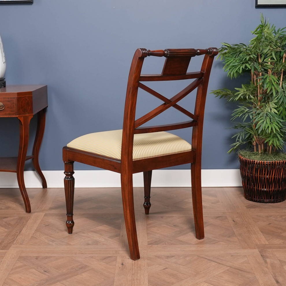 Mahogany Inlaid Side Chair   Traditional   Dining Chairs   by Niagara Furniture  Houzz