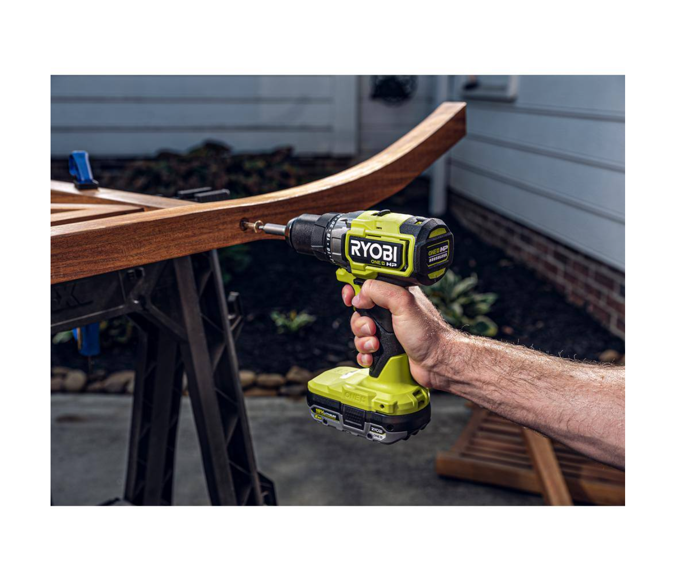 RYOBI PBLDD01K-A986501 ONE+ HP 18V Brushless Cordless 1/2 in. Drill/Driver Kit w/(2) Batteries， Charger， Bag， and Drill and Drive Kit (65-Piece)