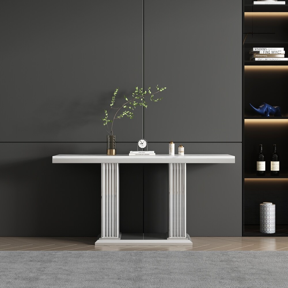 Modern Rectangular Marble Console Table  0.71\