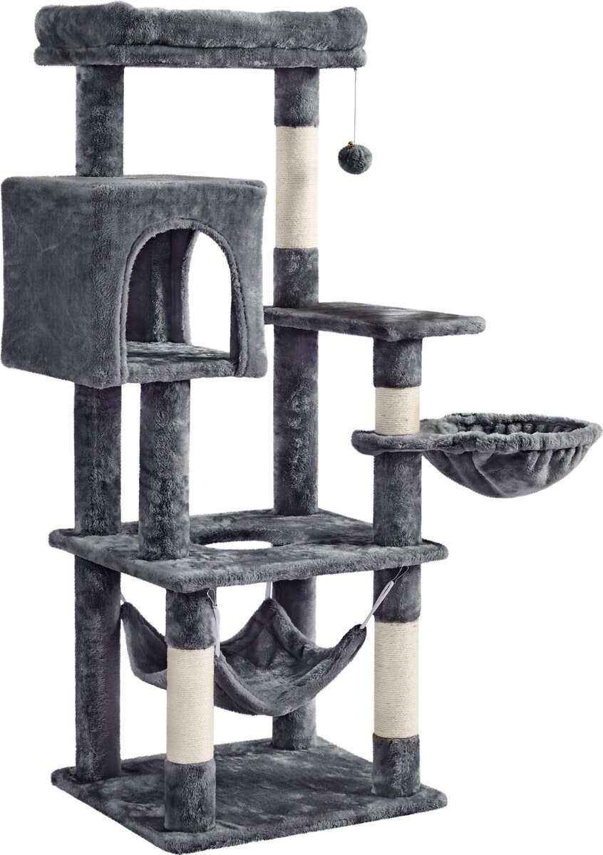 Yaheetech 51.5-in Plush Cat Tree Condo